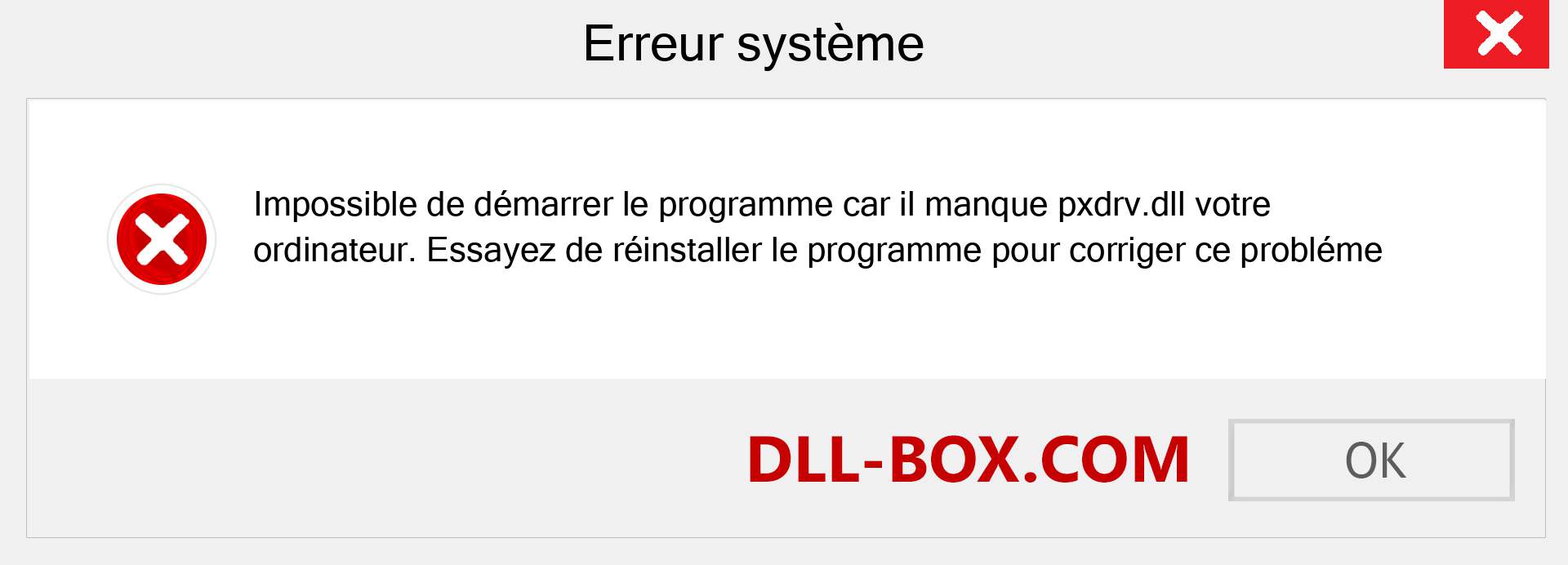 Le fichier pxdrv.dll est manquant ?. Télécharger pour Windows 7, 8, 10 - Correction de l'erreur manquante pxdrv dll sur Windows, photos, images